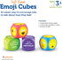 Learning Resources Soft Foam Emoji Cubes, Set of 4, Ages 3+, Conversation Cubes for Kids, Social Emotional Learning,...