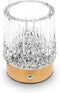 KOSTA Crystal Table Lamp Premium Vase Rechargeable Crystal Vase Lamp Heavy Handmade Modern Vases for Decor Home Bedroom Kitchen Office Living Room...