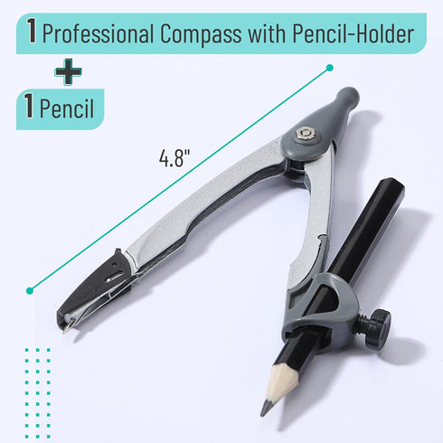 Mr. Pen- Compass for Geometry, Compass with Pencil, Drawing Compass Drawing Tool, Math Compass, Drafting Tools, Drawing Tools, Geometry Compass, C...