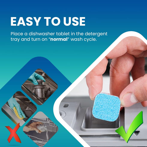 Dishwasher Cleaner and Deodorizer 28 Tablets: Maravello Dish Washer Machine Deep Clean Descaler Pods for Cleaning Heavy Duty Grease, Limescale, Ha...