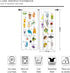 Cinbloo ABC Alphabet Kids Curtains 41W x 62L Inch Sheer Rod Pocket Cartoon Animal Baby Boys Bedroom Decor Child Nursery Funny Learning Educational...