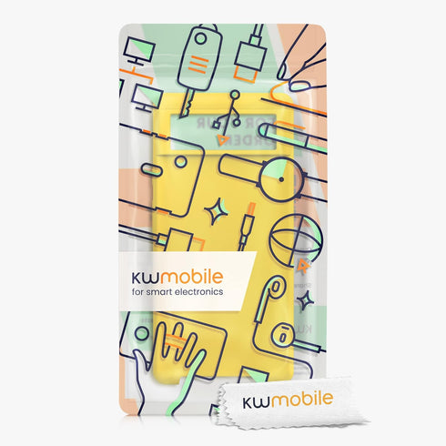 kwmobile Case Compatible with Google Pixel 6 Case - TPU Silicone Phone Cover with Soft Finish - Radiant Yellow...