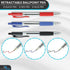 1InTheOffice Retractable Ballpoint Pen, Medium Point, 1.0mm, 12 Black, 12 Blue & 12 Red Pens, 36 Pack...