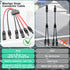 Solar Connectors Cable for 2 Solar Panels, Parallel 10AWG Solar Panel Connectors Y Branch Adapter Tool-free (FMM/MFF)...