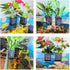 4 PCS Hanging Aquarium Planter Cups, Aquatic Plants Holder, Aquarium Planter Cup, Aquarium Decorations Plants Pot and Fish Tank Plants Pot for Liv...