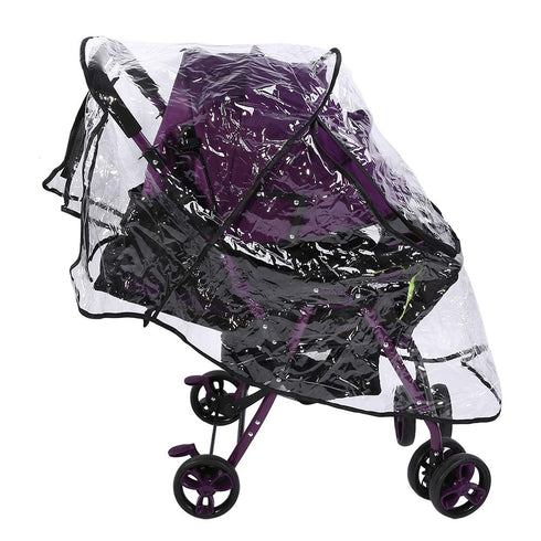 GOTOTOP Baby Stroller Cover PVC Universal Waterproof Baby Stroller Rain Cover Dust Wind Shield Pram Accessory 21.7 x 29.5 x 15.7inch...
