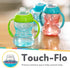 Nuby Clik-It Grip N' Sip Soft Spout No-Spill Training Sippy Cup with Handles - (3-Pack) 10 oz - 4+ Months - Blue/Green/Red...