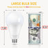 250-300W Equivalent LED Light Bulbs, 3000 Lumens Warm White 3000K 30W A30 LED Bulbs for Garage, Warehouse, Workshop, Commercial, Hotel, Backyard, ...