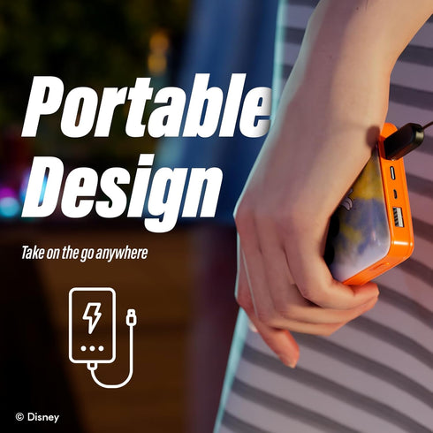 Disney Mickey Mouse and Friends 10,000Mah Power Bank- Universally Compatible Portable Phone Charger Battery Pack w/USB Charging Port Gifts for Wom...