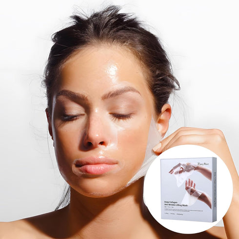 Deep Collagen Anti Wrinkle Lifting Mask, Bio-Collagen Real Deep Mask, Korean Face Mask, Bio Collagen Face Mask Overnight (5pcs)...