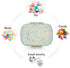 Soleebee Portable 8 Compartments Daily Pill Organizer, Bling Crystal Diamond Pill Box, Small Travel Pill Case, Pill Dispenser, Medicine Container ...