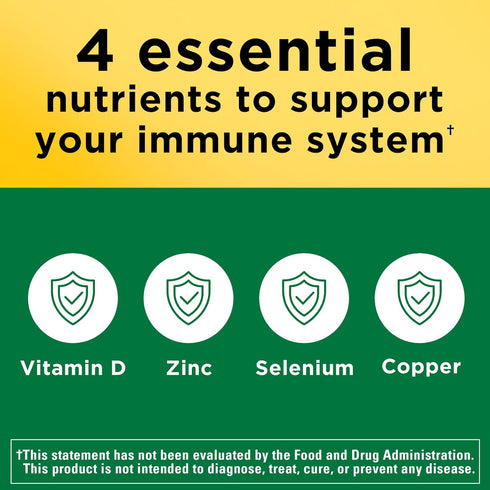 Nature Made Super Vitamin D Immune Complex, Vitamin D3, Selenium, Copper and Zinc Supplements for Immune Support, 70 Tablets, 70 Day Supply...