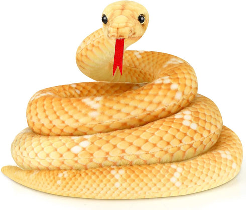 Giant Boa Constrictor Large Stuffed Animal Snake Giant Snake Plush Realistic Stuffed Snake Toy 80 Inch Lifelike Snake Gifts for Kids Birthday Part...