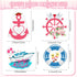 4 Pcs Wedding Cruise Door Decorations Just Married Cruise Magnets Magnetic Wedding Honeymoon Cruise Door Stickers Anchor Life Preserver Magnet Car...