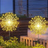 Set of 2 outdoor solar decorative lights with 210 LEDs, waterproof solar firework lights with 2 modes: flashing and stable, suitable for outdoor, ...