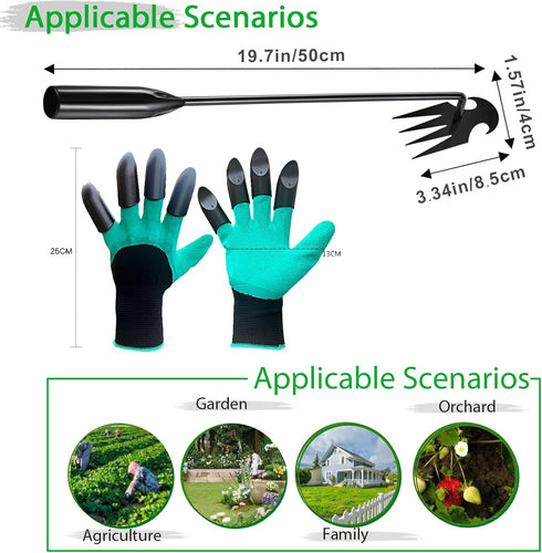 Weed Puller Tool, Garden Tool Set Garden Weeding Tools Artifact Uprooting, Hand Weed Hound Weed Puller for Dandelion, Standup Weed Root Pulling To...