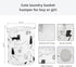 Foldable Baby Laundry Basket Hamper for Nursery Girl Boy kids Clothes laundry hamper basket Portable Tall Collapsible Cute Laundry Basket Organize...