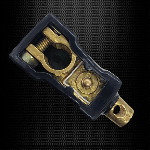Ampper Top Post Battery Disconnect Switch 12V, Master Brass Battery Disconnect Cut Off Switch with Cover for Car...
