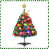 Mini Xmas Tree, 24"/60cm Artificial Small Tabletop Christmas Pine Tree with Ornaments for Holiday Home Office Decoration...