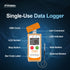 Frigga Temperature Data Logger with External Probe LCD Digital Temperature Recorder Single Use 100 Days USB Temperature Loggers High Accuracy 1440...