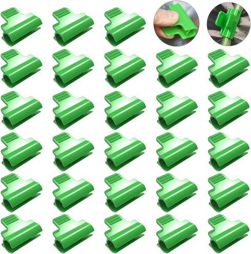 Plant Clips Small Greenhouse Clamps for Garden 11mm/0.43 inch 30Pcs Plant Stakes Garden Snaps Pipe vegetables Tunnel Hoop Row Cover...