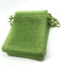 ANSLEY SHOP 100pcs 4x5 Inches Drawstrings Organza Gift Candy Bags Wedding Favors Bags (Grass Green)...