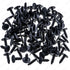 Rexka 100pcs M6.3 Splash Shield Wheel Cover Bumper Cover Retainer Clip Pin Rivet for Jeep Dodge Ram Chrysler 6501916 GM 22547243...
