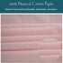 Baby Crib Fitted Sheet Poplin Natural Cotton for Standard Crib &Toddler Mattress Sheet Cover 28x52 Solid Pink Girl Premium Percale Soft Nursery Ki...