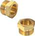 2 Pack 57480-1208 Brass Garden Hose Fitting, Pipe Adapter Connector, 3/4'' GHT Male * 1/2'' NPT Female Garden Hose Parts for Connectors Hose Conne...