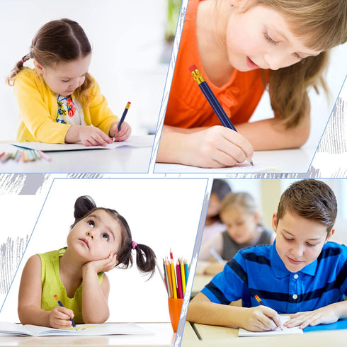 Zonon 24 Pieces Back to School Small Pencils Half Pencils Golf Pencils with Eraser Easy to Hold Graphite HB Pencils for Baby Shower Bridal Shower ...