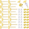 TOAOB 300pcs Earring Posts and Backs Gold Stainless Steel Hypoallergenic 5mm Flat Pad Studs with Clear Rubber and Butterfly Earring Backs for DIY ...