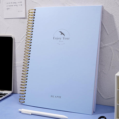 FLYING EAGLE Blank Paper Spiral notebook Journal 8.5 x 11 Blank Large Spiral Notebook 210 Pages Hardcover Spiral Notebook Sketchbook Sketch Book f...