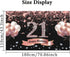 Trgowaul 21st Birthday Decorations for her - Rose Gold Birthday Backdrop 5.9 X 3.6 Fts for Women Happy 21st Banner Photography Background Party Su...