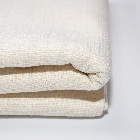 Yutong Fabric by The Yard and 9OZ-100% Polyester Upholstery Sewing Fabrics-Solid Ivory Pattern...