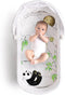 JumpOff Jo - Hypoallergenic Fitted Bassinet Sheet for Baby Boys & Girls - Rectangular, Hourglass & Oval Crib Compatible, Soft, Breathable, Machine...