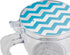 BonJour Coffee and Tea BPA-Free Plastic Smart Brewer, 19.5-Ounce, Blue Chevron,Aqua...