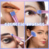 7 Pack Makeup Brush Set Stylish Glitter Cosmetics Brushes Kit Professional Blending Brush with Crystal Sequins Handle for Eye Shadow Eyeliner Foun...