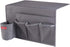 5 Pockets Bedside Caddy, Bedside Storage Organizer for Water Bottles, Magazines, Phone, Glasses (5 Pockets-Grey)...
