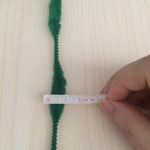 Pack of 100 Pipe Cleaners Fuzzy Bumpy Chenille Stems for Creative Handmade DIY Art Craft (Blackish Green)...