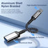 2-Pack USB 3.0 to USB C Male Adapter, Type-C Male to USB Female, USB C Male to USB A Female Compatible with iPhone 15 Pro/Max, MacBook Pro Air 202...