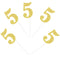 Newqueen Number 5 Cupcake Toppers Gold Glitter 5th Birthday Cupcake Topper Baby Shower Anniversary Party Decoration Supplies 24 PCS...