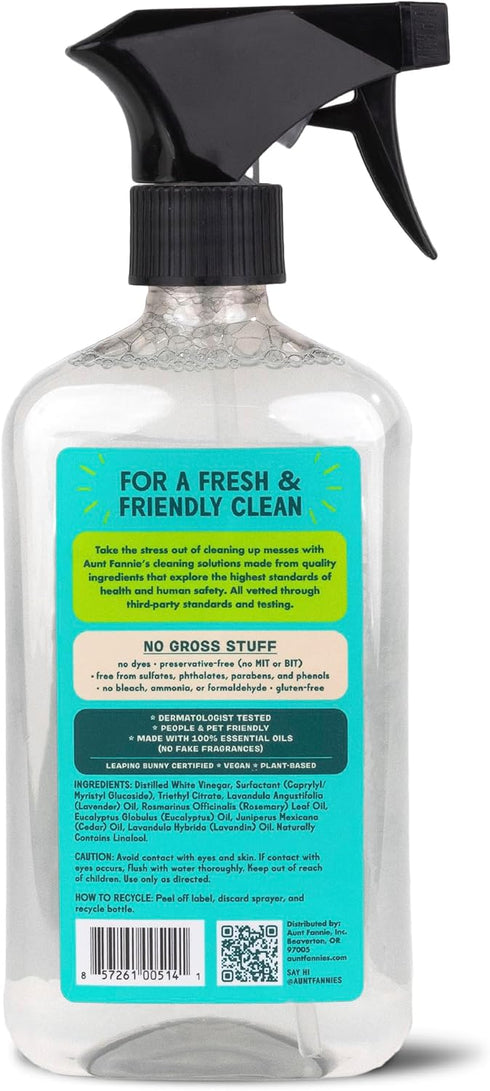 Aunt Fannie's All Purpose Household Cleaner, Multi-surface Spray, Powered by Vinegar for Kitchen, Bath, Windows and Countertops, Eucalyptus Scent ...