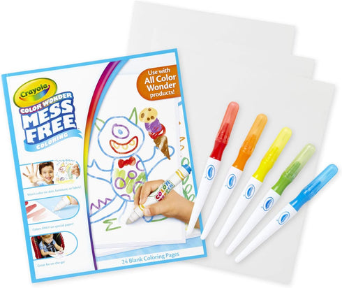 Crayola Color Wonder Paintbrush Pens & Paper, Mess Free Coloring for Toddlers, Painting Set, Toddler Arts & Crafts, Kids Gift...