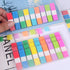 Sticky Tabs,moinkerin 900 Pieces Transparent Sticky Notes Book Tabs PET Multicolor for Bookmarks,Studying,Office,School Planner Memo...