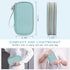 FYY Electronic Organizer, Travel Cable Organizer Bag Pouch Electronic Accessories Carry Case Portable Waterproof Double Layers All-in-One Storage ...