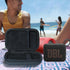 Case for JBL GO 4 GO 3 Portable Bluetooth Speaker, Eco Cover for JBL GO 4 Speaker with Adapter Slots, Waterproof and Dustproof Feature, Black - Ca...