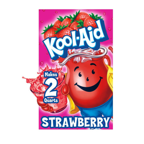 Kool-Aid Unsweetened Strawberry Artificially Flavored Powdered Soft Drink Mix, 0.14 oz Packet (Pack of 15)...