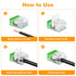 2 Port Splicing Connector, Lever-Nut Assortment for All Wire 12-24 AWG (10)...