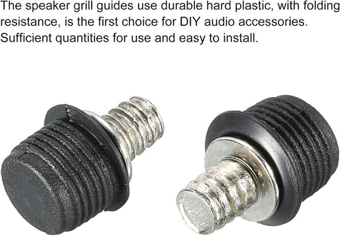 MECCANIXITY Speaker Grill Guides Plastic and Metal Dia 6mm for Speaker Parts Accessories Pack of 12...
