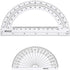eBoot Plastic Protractor Protractor 180 Degrees, 4 Inch and 6 Inch, Clear, 2 Pieces...